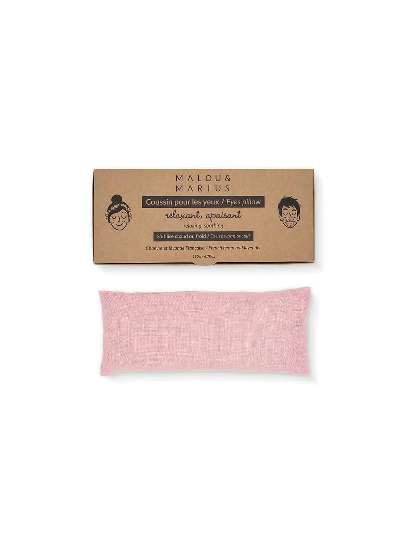 MALOU & MARIUS | Augenkissen Pink-Orange | rosa